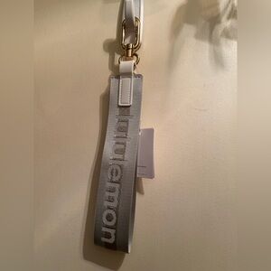 NWT Lululemon Never Lost Silver Keychain